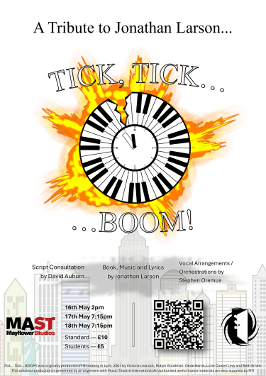 Poster for Tick, Tick... BOOM! May 2024