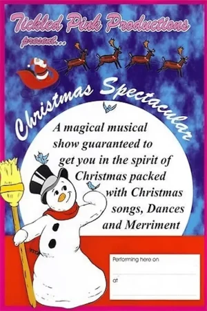 A poster of Tickled Pink Productions' Christmas Spectacular Panto, performed in late 2025